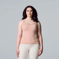 Women's Simply Vera Vera Wang Solid Lace Trimmed Tank Beatrix Blue 7 Women's Simply Vera Vera Wang Solid Lace Trimmed Tank Beatrix Blue -Simply Vera Vera Wang STORE unnamed file 3846