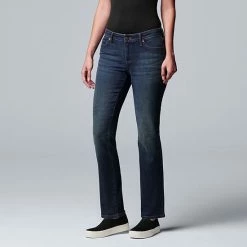 Women's Simply Vera Vera Wang Slim Straight Leg Jeans Athens -Simply Vera Vera Wang STORE unnamed file 385