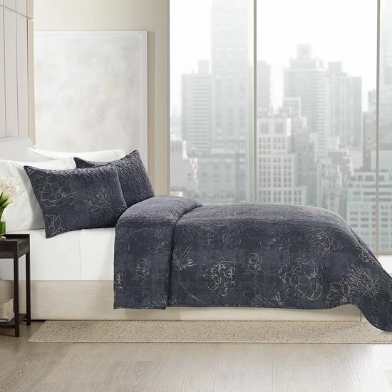 Simply Vera Vera Wang Floral Quilt Set Or Sham 4 Simply Vera Vera Wang Floral Quilt Set Or Sham - Image 4