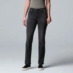 Women's Simply Vera Vera Wang Slim Straight Leg Jeans Athens -Simply Vera Vera Wang STORE unnamed file 386