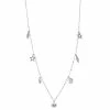 Simply Vera Vera Wang Silver Tone Charm Strand Necklace