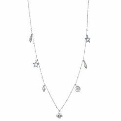 Simply Vera Vera Wang Silver Tone Charm Strand Necklace