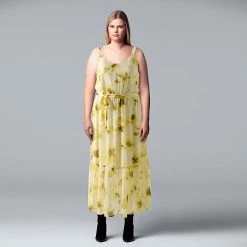 Plus Size Simply Vera Vera Wang Sleeveless Maxi Dress