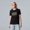 Women's Simply Vera Vera Wang Pride Tee Love Is Love