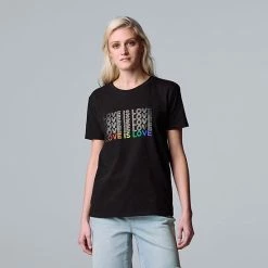 Women's Simply Vera Vera Wang Pride Tee Love Is Love