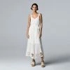 Women's Simply Vera Vera Wang Embroidered-Hem Maxi Tank Dress