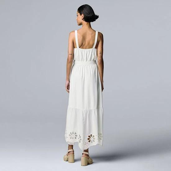 Women's Simply Vera Vera Wang Embroidered-Hem Maxi Tank Dress 2 Women's Simply Vera Vera Wang Embroidered-Hem Maxi Tank Dress - Image 2