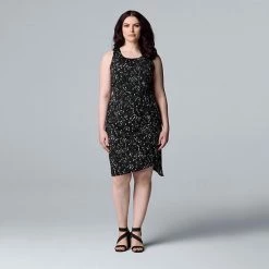 Women's Simply Vera Vera Wang Draped Midi Dress Red Kiss 7 Women's Simply Vera Vera Wang Draped Midi Dress Red Kiss -Simply Vera Vera Wang STORE unnamed file 3918