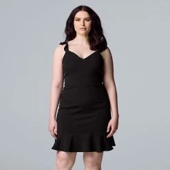 Women's Simply Vera Vera Wang Flutter-Sleeve Cocktail Dress White Knight -Simply Vera Vera Wang STORE unnamed file 3934