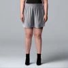 Plus Size Simply Vera Vera Wang High-Waisted Soft Shorts Vera Black