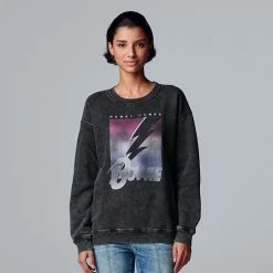 Petite Simply Vera Vera Wang David Bowie Graphic Sweatshirt