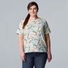 Plus Size Simply Vera Vera Wang Pride Graphic Tee