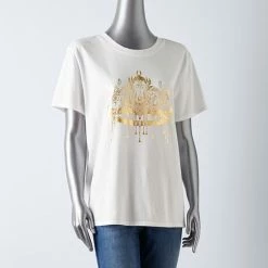 Women's Simply Vera Vera Wang Boyfriend Tee Large Crown -Simply Vera Vera Wang STORE unnamed file 3995