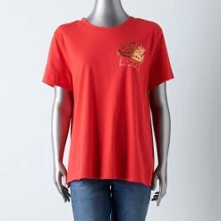 Women's Simply Vera Vera Wang Boyfriend Tee Large Crown -Simply Vera Vera Wang STORE unnamed file 3996