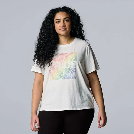 Plus Size Simply Vera Vera Wang Pride Graphic Tee 1 Plus Size Simply Vera Vera Wang Pride Graphic Tee