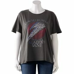 Plus Size Simply Vera Vera Wang Bolt David Bowie Graphic Tee