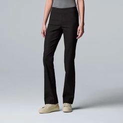 Women's Simply Vera Vera Wang Simply Modern Bootcut Pants Stripe Texture -Simply Vera Vera Wang STORE unnamed file 444