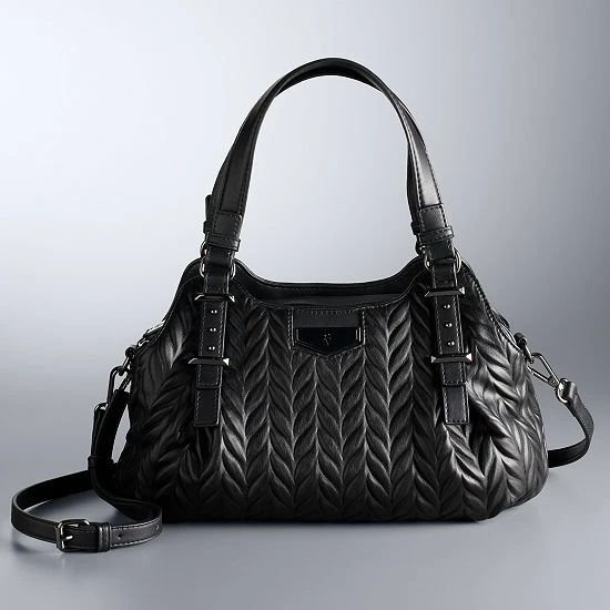 Simply Vera Vera Wang Buena Satchel Bag Black 7 Simply Vera Vera Wang Buena Satchel Bag Black - Image 7