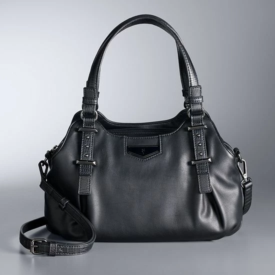 Simply Vera Vera Wang Buena Satchel Bag Black 8 Simply Vera Vera Wang Buena Satchel Bag Black - Image 8