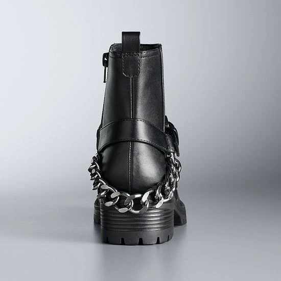 Simply Vera Vera Wang Sacapula Women's Moto Boots 3 Simply Vera Vera Wang Sacapula Women's Moto Boots - Image 3