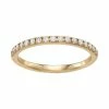 Simply Vera Vera Wang 14k Gold 1/4 Carat T.W. Diamond Wedding Band White