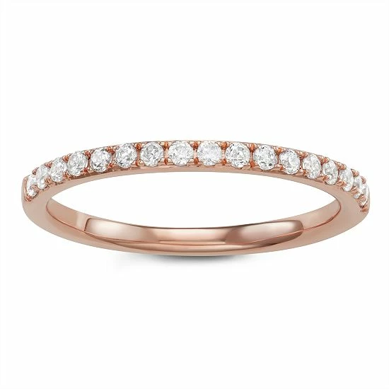 Simply Vera Vera Wang 14k Gold 1/4 Carat T.W. Diamond Wedding Band White 5 Simply Vera Vera Wang 14k Gold 1/4 Carat T.W. Diamond Wedding Band White - Image 5