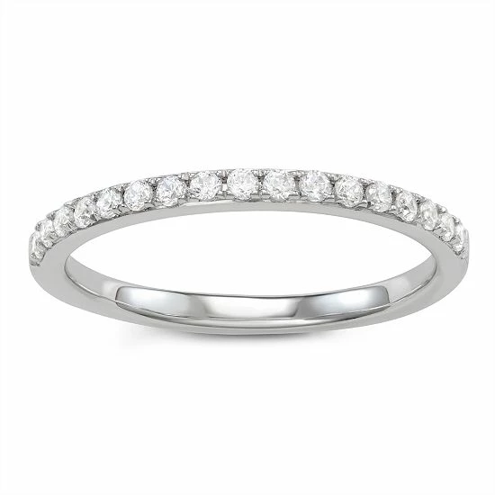 Simply Vera Vera Wang 14k Gold 1/4 Carat T.W. Diamond Wedding Band White 6 Simply Vera Vera Wang 14k Gold 1/4 Carat T.W. Diamond Wedding Band White - Image 6