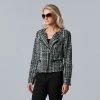 Women's Simply Vera Vera Wang Tweed Moto Jacket