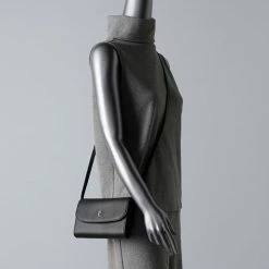 Simply Vera Vera Wang Signature Envelope Crossbody Bag Black Ruched -Simply Vera Vera Wang STORE unnamed file 696