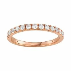 Simply Vera Vera Wang 14k Gold 1/2 Carat T.W. Diamond Wedding Band Rose -Simply Vera Vera Wang STORE unnamed file 749