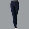 Petite Simply Vera Vera Wang Power Stretch Core Skinny Jeans Grey Stone