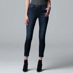 Petite Simply Vera Vera Wang Power Stretch Core Skinny Jeans Grey Stone -Simply Vera Vera Wang STORE unnamed file 775