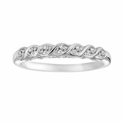 Simply Vera Vera Wang 14k Gold 1/7 Ct. T.W. Diamond Twist Wedding Ring 14k Rose -Simply Vera Vera Wang STORE unnamed file 786