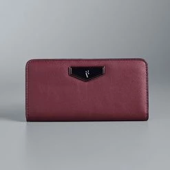 Simply Vera Vera Wang Vivian RFID-Blocking Wallet Gray Snake -Simply Vera Vera Wang STORE unnamed file 818