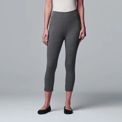 Simply Vera Vera Wang Live-In Mid Rise Capri Legging Black 10 Simply Vera Vera Wang Live-In Mid Rise Capri Legging Black -Simply Vera Vera Wang STORE unnamed file 837