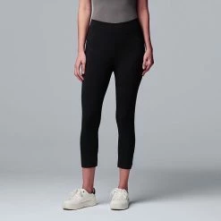 Simply Vera Vera Wang Live-In Mid Rise Capri Legging Black 11 Simply Vera Vera Wang Live-In Mid Rise Capri Legging Black -Simply Vera Vera Wang STORE unnamed file 838