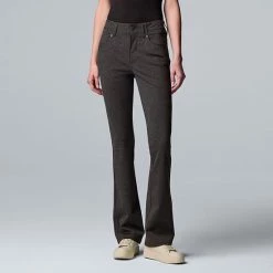 Petite Simply Vera Vera Wang High-Rise Ponte Bootcut Pants Grey Plaid 7 Petite Simply Vera Vera Wang High-Rise Ponte Bootcut Pants Grey Plaid -Simply Vera Vera Wang STORE unnamed file 856