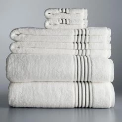 Simply Vera Vera Wang Signature Border 6-piece Bath Towel Set Linen -Simply Vera Vera Wang STORE unnamed file 886