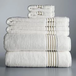 Simply Vera Vera Wang Signature Border 6-piece Bath Towel Set Linen -Simply Vera Vera Wang STORE unnamed file 888