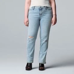 Women's Simply Vera Vera Wang Relaxed Straight Jeans Los Feliz 7 Women's Simply Vera Vera Wang Relaxed Straight Jeans Los Feliz -Simply Vera Vera Wang STORE unnamed file 948