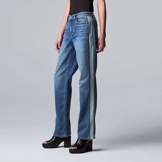 Women's Simply Vera Vera Wang Relaxed Straight Jeans Los Feliz 5 Women's Simply Vera Vera Wang Relaxed Straight Jeans Los Feliz - Image 5