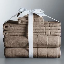 Simply Vera Vera Wang 6-piece Turkish Cotton Bath Towel Set Light Brown -Simply Vera Vera Wang STORE unnamed file 96