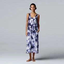 Women's Simply Vera Vera Wang Maxi Chemise Ombre Animal -Simply Vera Vera Wang STORE unnamed file 988